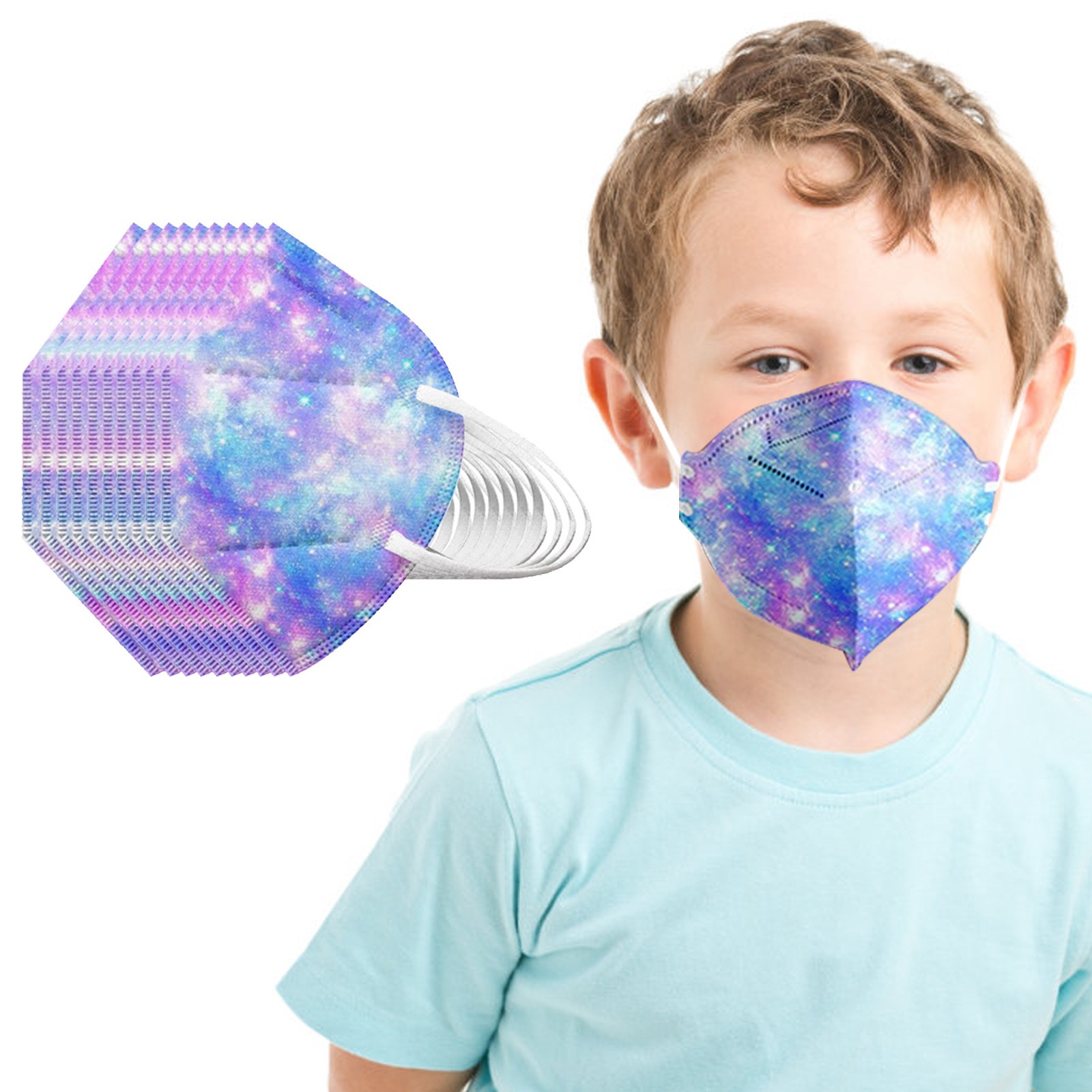 Kids Face Mask - Galax Print Face Mask Kids Disposable