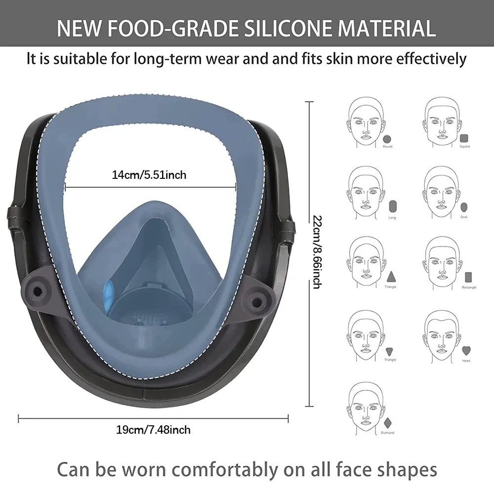 6800 Anti-Fog Gas Mask, Indust - Anti Pollution Mask 评论和价格