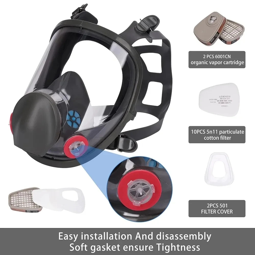 6800 Anti-Fog Gas Mask, Indust - Anti Pollution Mask 评论和价格