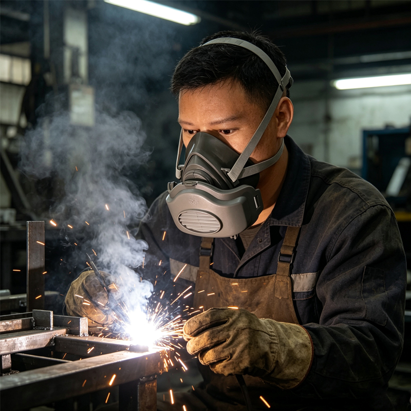 1pcs Of Gas Mask Anti Spray Pa - Dust Mask Construction 评论和价格